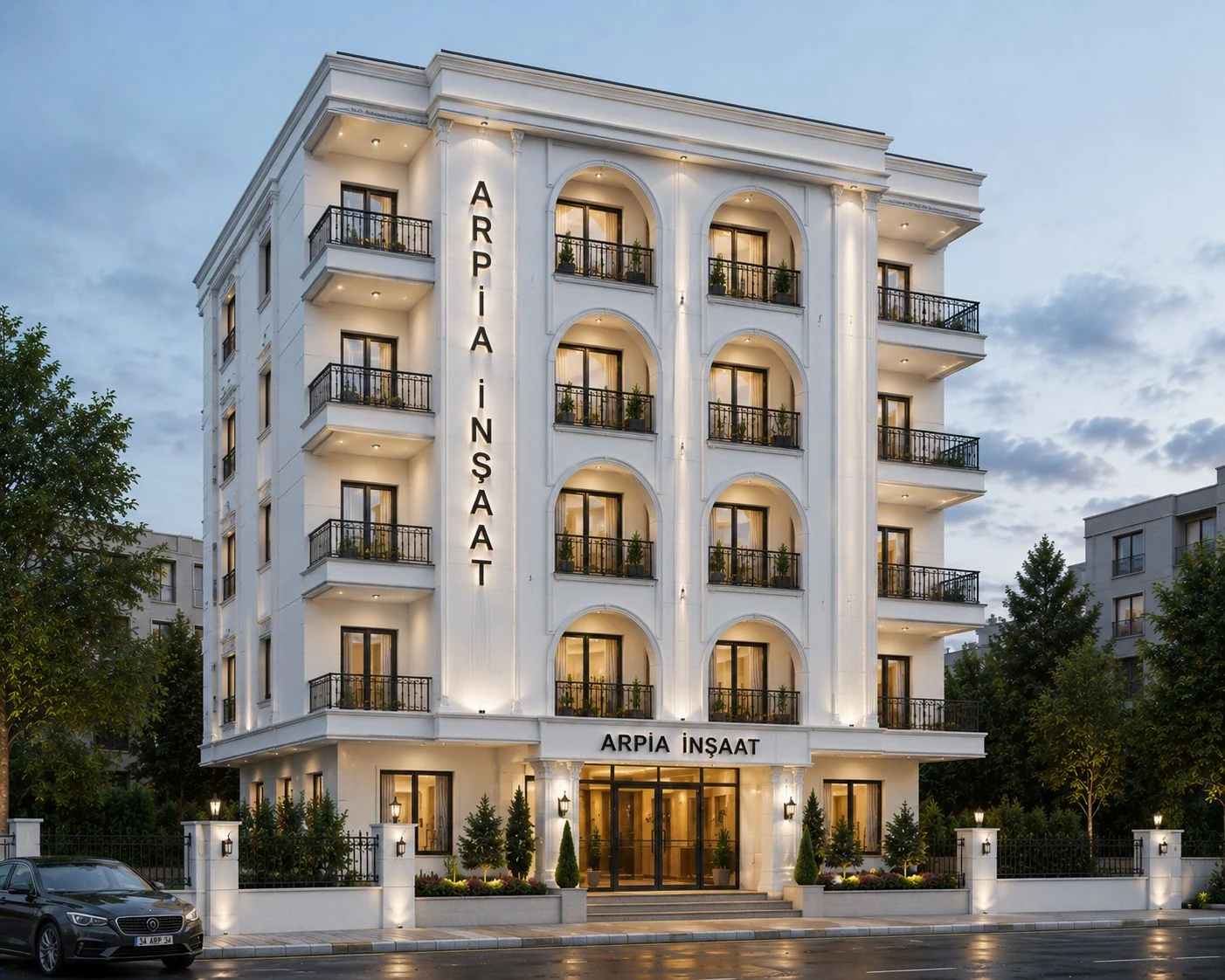 Arpia İnşaat klasik cephe tasarımı